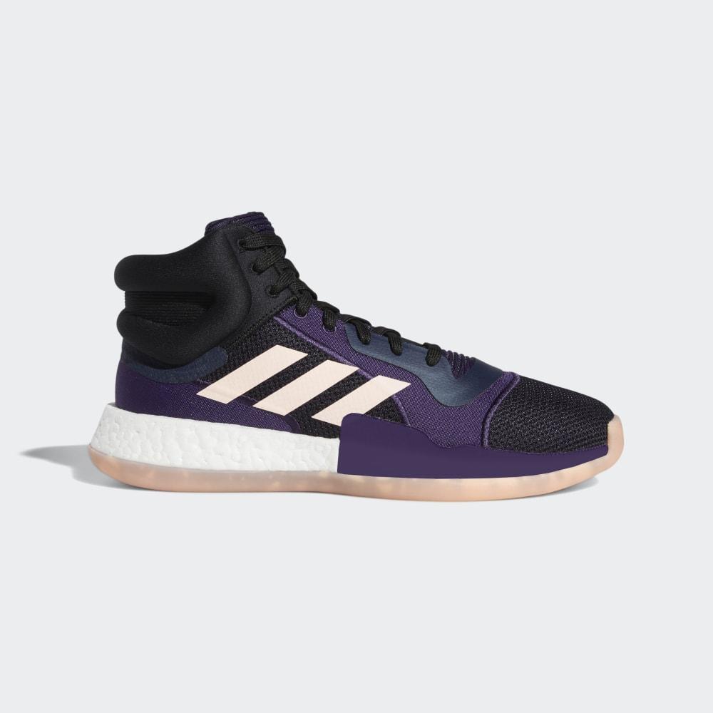 Adidas Men's Marquee Boost Basketball Shoes Navy/Grey/Purple Ireland G27739